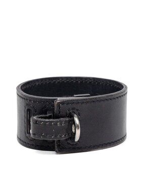 Hermes Artemis Bracelet Black Leather